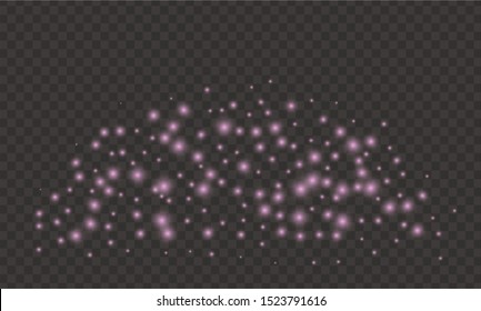 Glitter sparkle. Batch decoration dust. Falling vector.Background confetti. Glow.