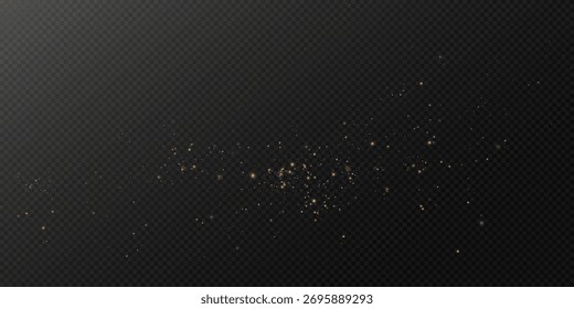 Brillo brilla fondo de Navidad Vector efecto de brillo mágico de oro festivo resplandor partículas.
