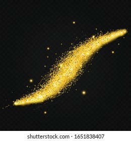 Glitter star gold background vector