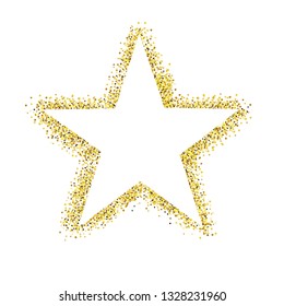 Estrella de brillo aislada, Ilustración vectorial