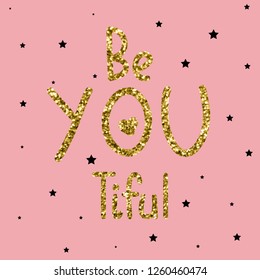 glitter text black star baby girl tee illustration art vector 