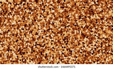 Glitter texture background gold brown coffee sparkle shimmer shine pattern abstract. Golden bronze copper beige grain speckle spotted seamless surface. Luxurious elegant decorative vector illustration