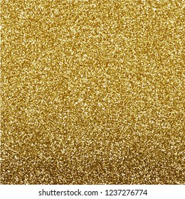 Glitter texture gold background design, vector illustration