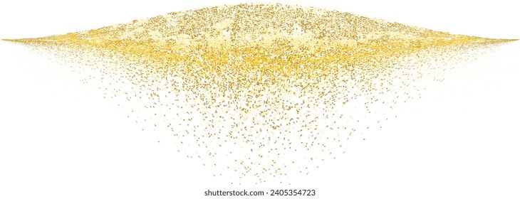Glitter Texture . Gold Sparkles Background . Vector .