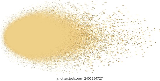 Glitter Texture . Gold Sparkles Background . Vector .