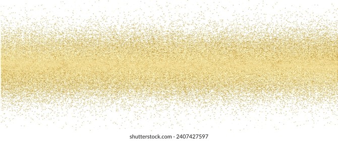 Glitter Texture . Gold Sparkles Background . Vector .