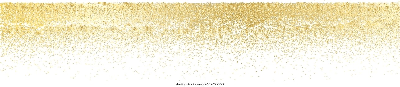 Glitter Texture . Gold Sparkles Background . Vector .