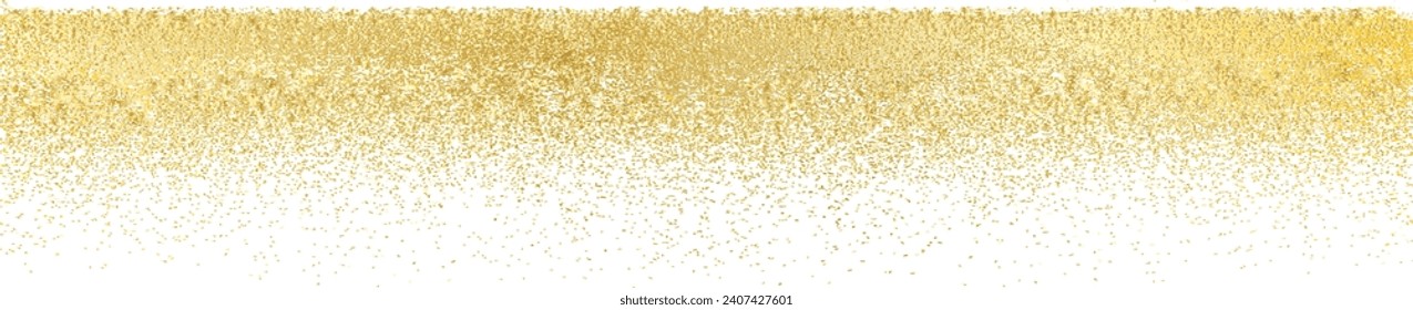 Glitter Texture . Gold Sparkles Background . Vector .