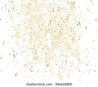 Glitter Texture . Gold Sparkles Background . Vector .