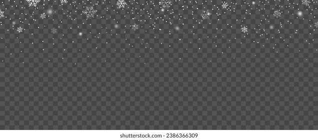 Glitter white color particles background effect for luxury greeting card. Christmas glowing light bokeh background texture.