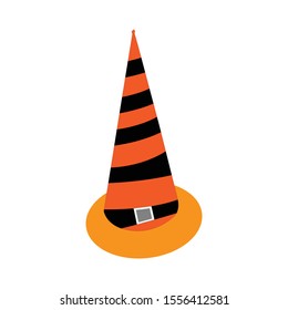 Glittered witch hat simple illustration clip art vector