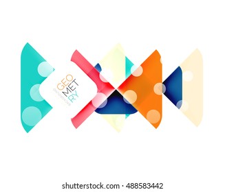 Glittering abstract geometric vector background
