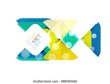 Glittering abstract geometric vector background