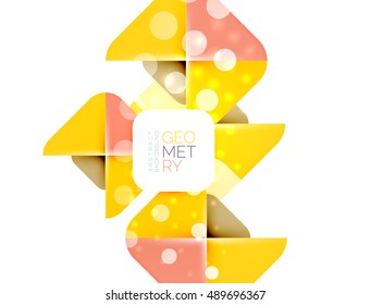 Glittering abstract geometric vector background