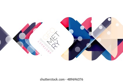 Glittering abstract geometric vector background