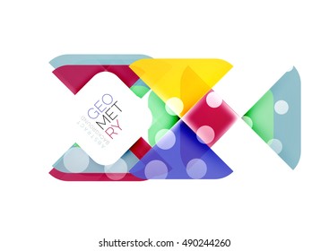 Glittering abstract geometric vector background