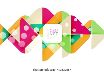 Glittering abstract geometric vector background