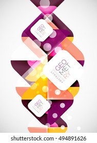 Glittering abstract geometric vector background