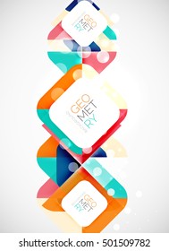 Glittering abstract geometric vector background
