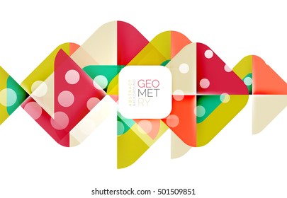 Glittering abstract geometric vector background