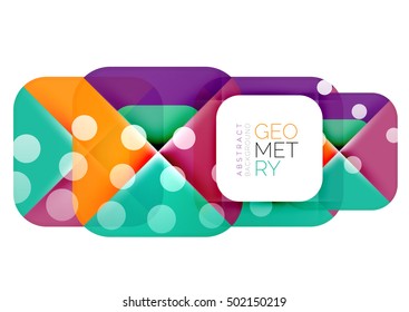 Glittering abstract geometric vector background