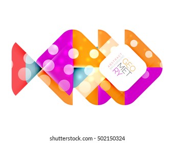 Glittering abstract geometric vector background