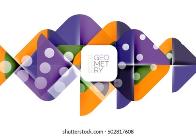 Glittering abstract geometric vector background