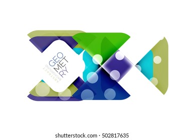 Glittering abstract geometric vector background
