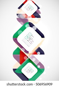 Glittering abstract geometric vector background