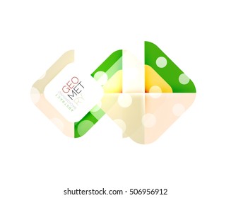 Glittering abstract geometric vector background