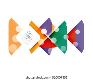 Glittering abstract geometric vector background