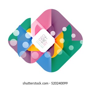 Glittering abstract geometric vector background