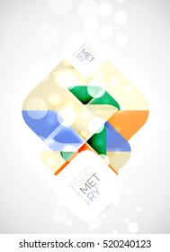 Glittering abstract geometric vector background