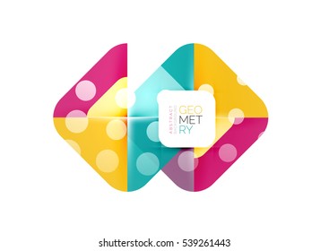 Glittering abstract geometric vector background