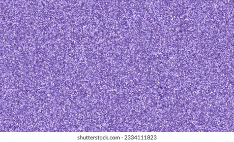 Glittering background with copy space. Abstract pattern from color dust. Monochrome color theme. Very peri trendy color for 2022. Vector illustration.