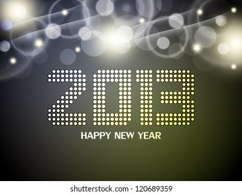 Glittering background design for new year 2013.