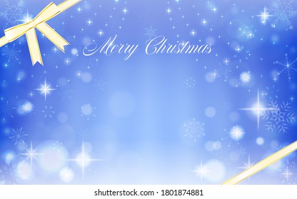 Glittering background illustration with snowflakes