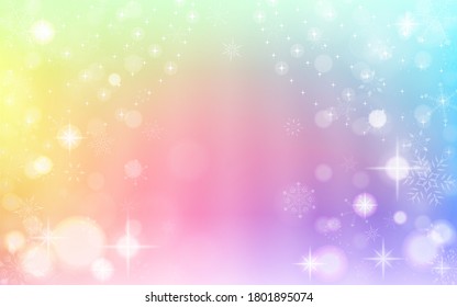 Glittering background illustration with snowflakes