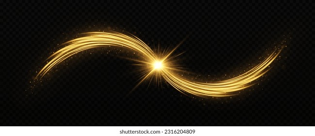 Glitzernder, heller Staubweg. Explosion glänzender Stern. Grüne Funkelwellen mit Lichteffekt. Schimmernde magische Staubpartikel.