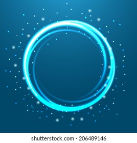 Glittering Circle Background Sparkles Vector Illustration Stock Vector ...