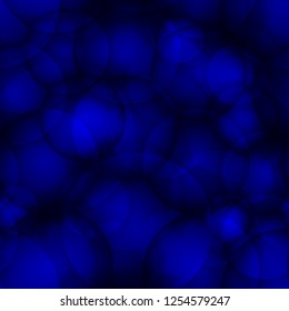 Glittering dark blue circles and balls. For holiday paper and fabric.