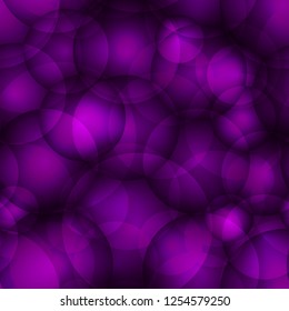 Glittering dark purple circles and balls. For holiday paper and fabric.