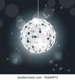 Glittering disco ball