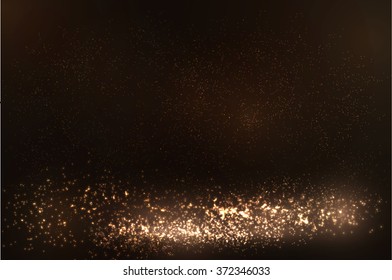 Glittering dust particles vector background. Vector eps10