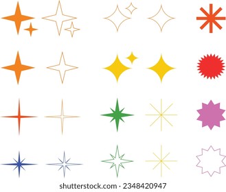 Glitzerne Effekte aus abstrakten Formen
