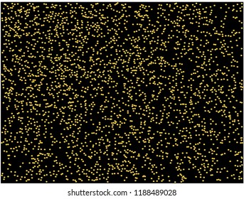 glittering gold stars dust spatter trail galaxy on black background seamless pattern vector illustration useful for decorative festive new year and greeting card background