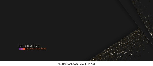 Glittering golden texture Shimmering effect Design concept of geometric background