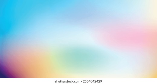 Glittering gradient background with hologram effect and magic lights.