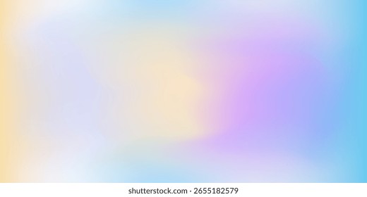 Fondo de gradiente brillante con efecto holograma y luces mágicas.