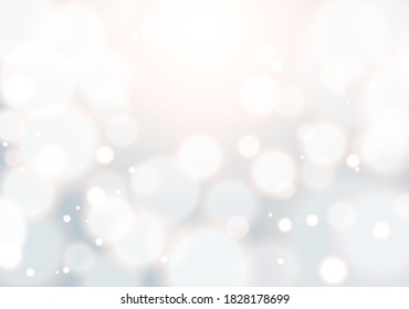Glittering grains of light. Blurred circles of light that overlap. Glitter that spreads in a circle. Vector data. Illustrator version 10.